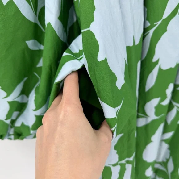 Kate Spade X Target Classic Rose Cotton Poplin 3/4 Sleeve Mini Dress L Pockets - Picture 3 of 7